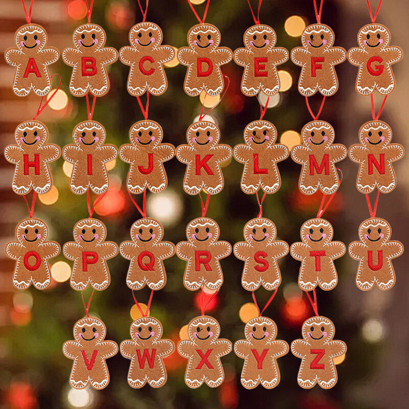 AZ Gingerbread Man Doll Χριστουγεννιάτικο μενταγιόν Χριστουγεννιάτικο Δέντρο Κρεμαστό στολίδι Χριστουγεννιάτικο για το σπίτι Πρωτοχρονιά Παιδικό Δώρο