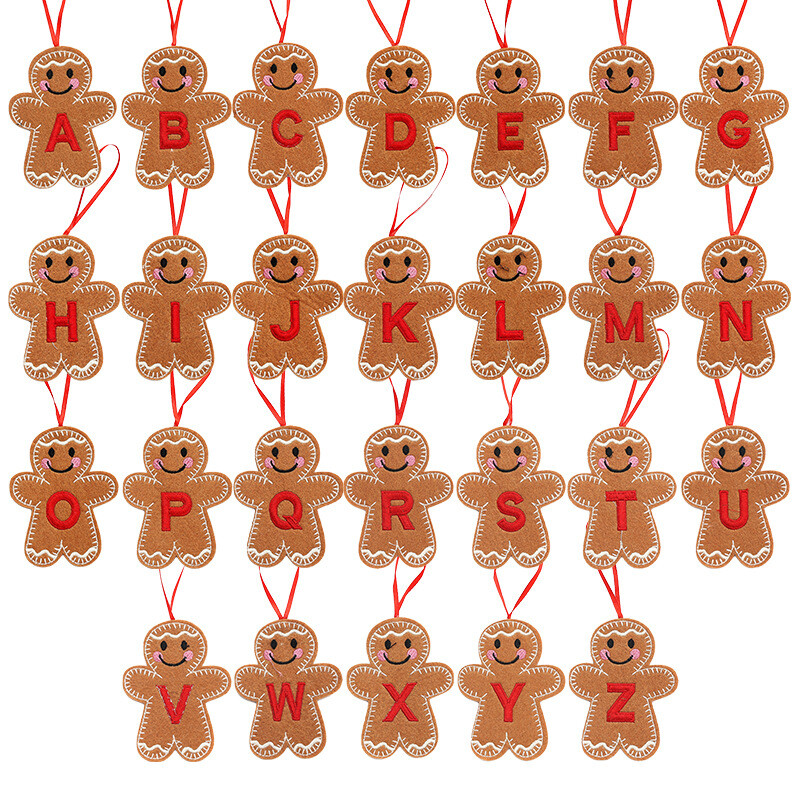 AZ Gingerbread Man Doll Χριστουγεννιάτικο μενταγιόν Χριστουγεννιάτικο Δέντρο Κρεμαστό στολίδι Χριστουγεννιάτικο για το σπίτι Πρωτοχρονιά Παιδικό Δώρο
