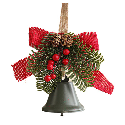 Lankas su varpeliais, papuošalai Laimingi rankų darbo pakabinami virviniai varpeliai ant sienų dekoro durų girlianda Kalėdų eglutės pakabinami papuošimai