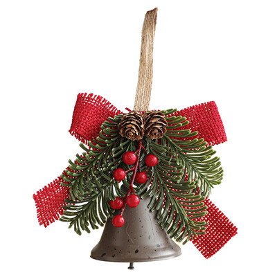 Lankas su varpeliais, papuošalai Laimingi rankų darbo pakabinami virviniai varpeliai ant sienų dekoro durų girlianda Kalėdų eglutės pakabinami papuošimai