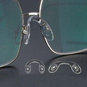 10 buc. Tampoane de nas moale din silicon în formă de U pentru ochelari de vedere pentru ochelari Inserție anti-alunecare.