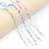 Αξεσουάρ γυαλιών ηλίου με αλυσίδα γυαλιών μόδας Πολυλειτουργικό κορδόνι Bohemian Colorful Bead Chain Anti-lost Neck Chain Chain γυαλιά ηλίου Αξεσουάρ