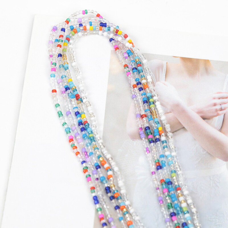 Αξεσουάρ γυαλιών ηλίου με αλυσίδα γυαλιών μόδας Πολυλειτουργικό κορδόνι Bohemian Colorful Bead Chain Anti-lost Neck Chain Chain γυαλιά ηλίου Αξεσουάρ
