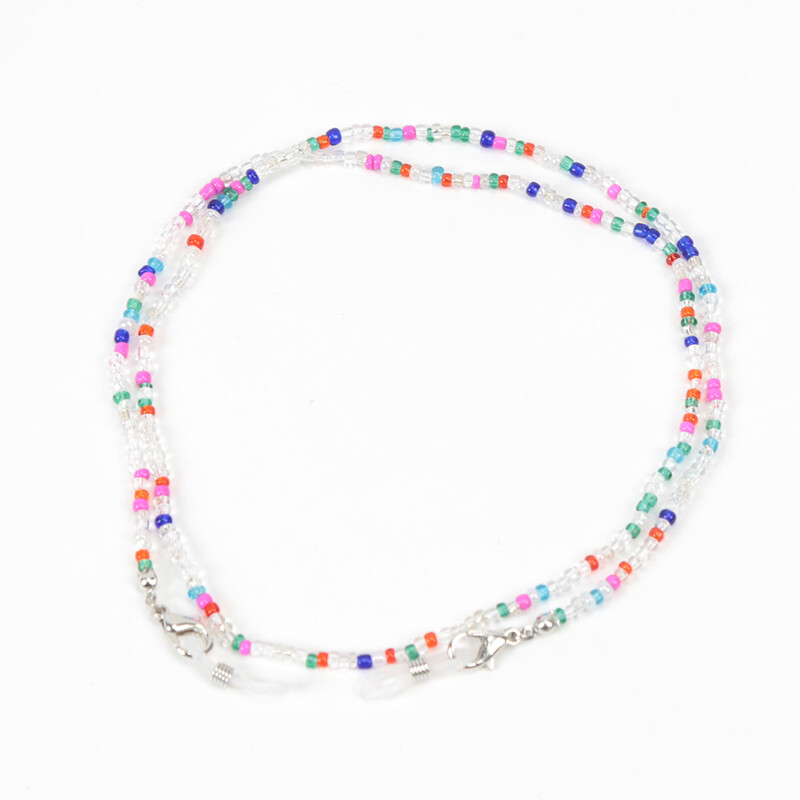 Αξεσουάρ γυαλιών ηλίου με αλυσίδα γυαλιών μόδας Πολυλειτουργικό κορδόνι Bohemian Colorful Bead Chain Anti-lost Neck Chain Chain γυαλιά ηλίου Αξεσουάρ