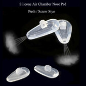 100 vnt 14 mm kokybiškų silikoninių oro kameros akinių nosies pagalvėlė