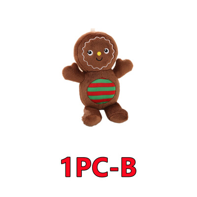 2/1 vnt. imbiero duonos pliušinis žaislas, įdarytas karamele šokoladinis imbierinis žmogelis, pagalvėlė Kalėdų eglutės dekoras Kalėdų pakabukas nuleidžiamas papuošalai