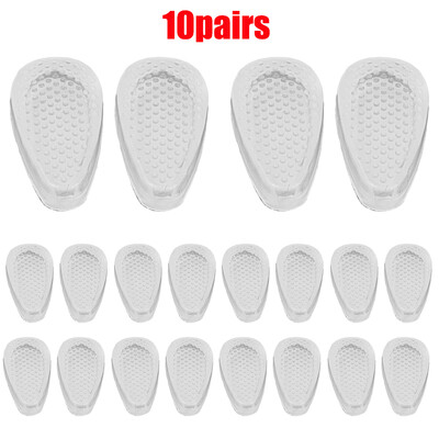 10 porų permatomų silikoninių akinių oro pagalvės, minkštos nosies pagalvėlės Nosies pagalvėlės ant akinių, dalijantis patogiai neslystančia nosies pagalve