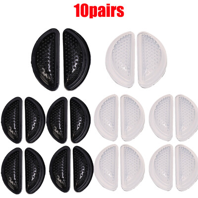 10 porų permatomų silikoninių akinių oro pagalvės, minkštos nosies pagalvėlės Nosies pagalvėlės ant akinių, dalijantis patogiai neslystančia nosies pagalve