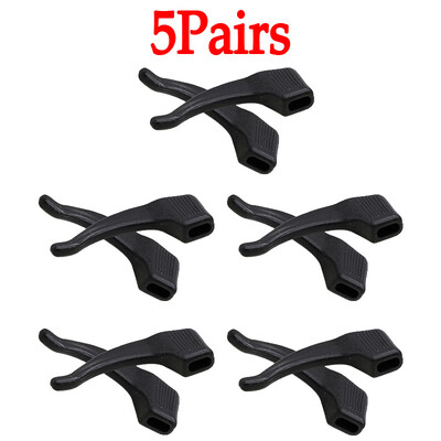 40Pcs Αντιολισθητική θήκη για γυαλιά σιλικόνης για γυαλιά Μαύρη/Διαφανής ελαστική βάση γυαλιών θήκη Αξεσουάρ γυαλιών