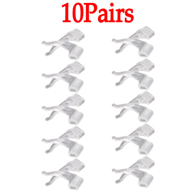 40Pcs Αντιολισθητική θήκη για γυαλιά σιλικόνης για γυαλιά Μαύρη/Διαφανής ελαστική βάση γυαλιών θήκη Αξεσουάρ γυαλιών