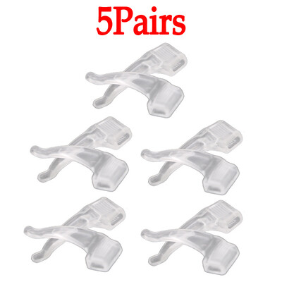 40Pcs Αντιολισθητική θήκη για γυαλιά σιλικόνης για γυαλιά Μαύρη/Διαφανής ελαστική βάση γυαλιών θήκη Αξεσουάρ γυαλιών