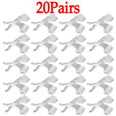 40Pcs Αντιολισθητική θήκη για γυαλιά σιλικόνης για γυαλιά Μαύρη/Διαφανής ελαστική βάση γυαλιών θήκη Αξεσουάρ γυαλιών