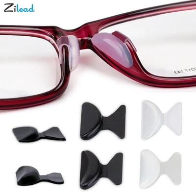 Zilead 5 Pairs mīksta silikona brilles Deguna spilventiņi Stiprinājuma balsts brillēm Saulesbrilles Neslīdošs deguna spilventiņš Briļļu aksesuāri Brilles