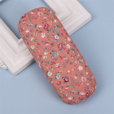 Retro brilles futrāļi ar ziediem apdrukāti brilles cietie futrāļi, vāciņi, aizsarglīdzekļi vīriešiem, saulesbrilles, lasīšanas brilles, briļļu kaste