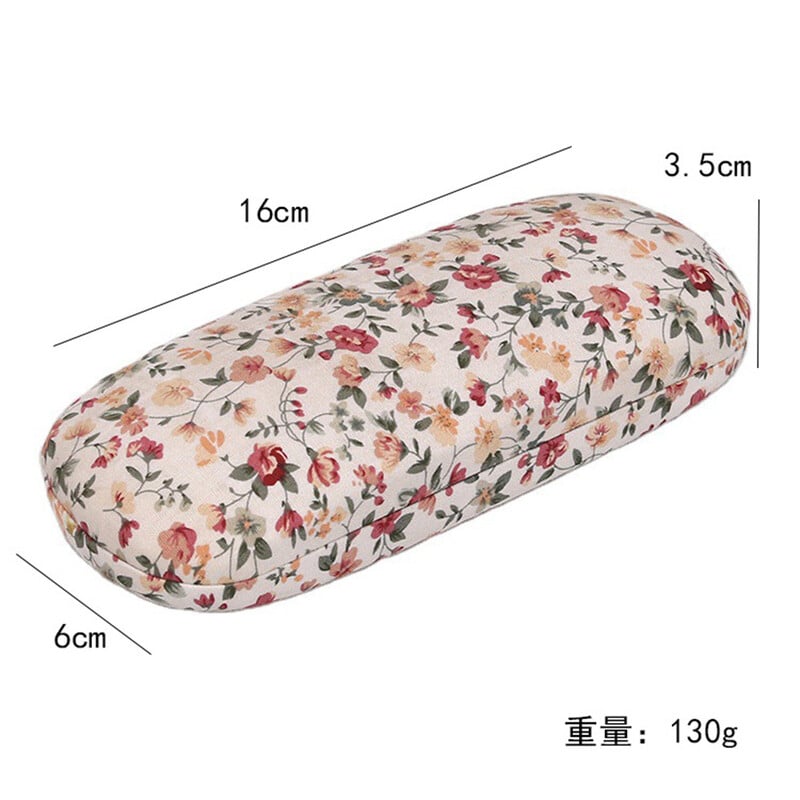 Retro brilles futrāļi ar ziediem apdrukāti brilles cietie futrāļi, vāciņi, aizsarglīdzekļi vīriešiem, saulesbrilles, lasīšanas brilles, briļļu kaste