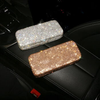 Θήκες γυαλιών ηλίου Bling Glitter Αξεσουάρ για γυαλιά Girly Organizer Γυναικεία φορητά γυαλιά αποθήκευσης Κουτιά Γυναικείο κάλυμμα γυαλιού ματιών