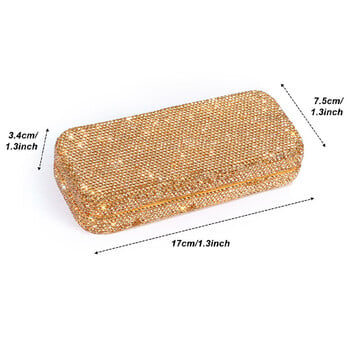 Θήκες γυαλιών ηλίου Bling Glitter Αξεσουάρ για γυαλιά Girly Organizer Γυναικεία φορητά γυαλιά αποθήκευσης Κουτιά Γυναικείο κάλυμμα γυαλιού ματιών