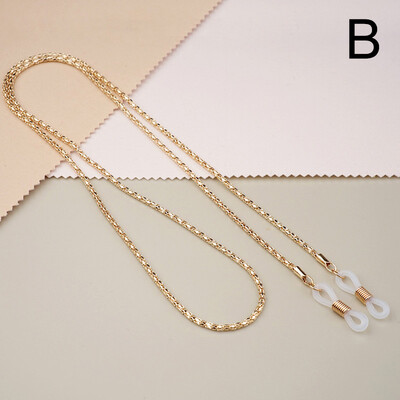 Mados akinių grandinėlė Kabantys akinių grandinėlė moterims Vasaros kaklo akiniai nuo saulės Kaukės dirželis Rankų darbo karoliai Akiniai nuo saulės dirželis