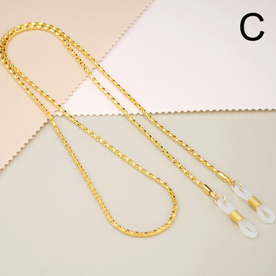 Mados akinių grandinėlė Kabantys akinių grandinėlė moterims Vasaros kaklo akiniai nuo saulės Kaukės dirželis Rankų darbo karoliai Akiniai nuo saulės dirželis