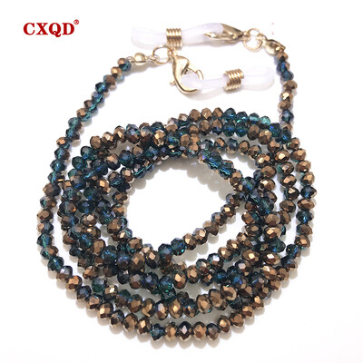 Χειροποίητη αλυσίδα γυαλιών ανάγνωσης μόδας για γυναικεία κορδόνια γυαλιών ηλίου 3 χιλιοστών ηλεκτρολυμένο κορδόνι γυαλιά μάσκες με χάντρες Δώρο Χονδρική