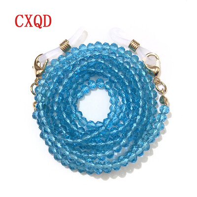 Χειροποίητη αλυσίδα γυαλιών ανάγνωσης μόδας για γυναικεία κορδόνια γυαλιών ηλίου 3 χιλιοστών ηλεκτρολυμένο κορδόνι γυαλιά μάσκες με χάντρες Δώρο Χονδρική