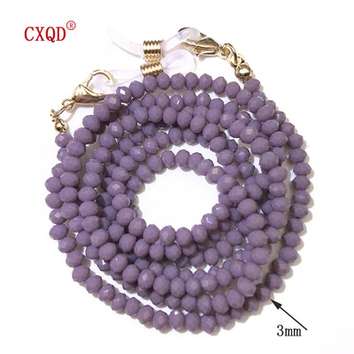 Χειροποίητη αλυσίδα γυαλιών ανάγνωσης μόδας για γυναικεία κορδόνια γυαλιών ηλίου 3 χιλιοστών ηλεκτρολυμένο κορδόνι γυαλιά μάσκες με χάντρες Δώρο Χονδρική