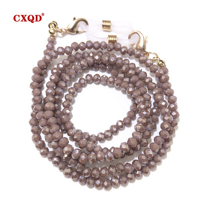 Χειροποίητη αλυσίδα γυαλιών ανάγνωσης μόδας για γυναικεία κορδόνια γυαλιών ηλίου 3 χιλιοστών ηλεκτρολυμένο κορδόνι γυαλιά μάσκες με χάντρες Δώρο Χονδρική