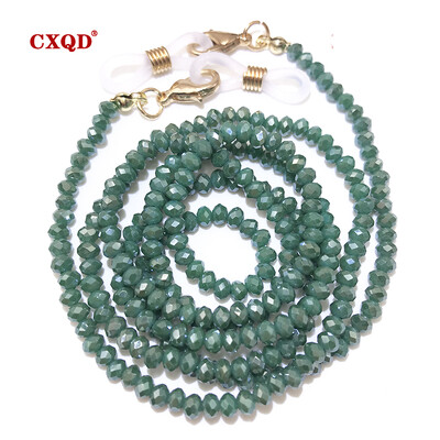 Χειροποίητη αλυσίδα γυαλιών ανάγνωσης μόδας για γυναικεία κορδόνια γυαλιών ηλίου 3 χιλιοστών ηλεκτρολυμένο κορδόνι γυαλιά μάσκες με χάντρες Δώρο Χονδρική