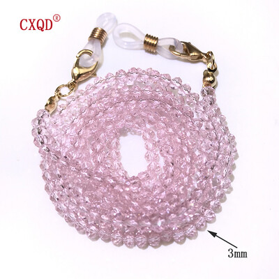 Χειροποίητη αλυσίδα γυαλιών ανάγνωσης μόδας για γυναικεία κορδόνια γυαλιών ηλίου 3 χιλιοστών ηλεκτρολυμένο κορδόνι γυαλιά μάσκες με χάντρες Δώρο Χονδρική