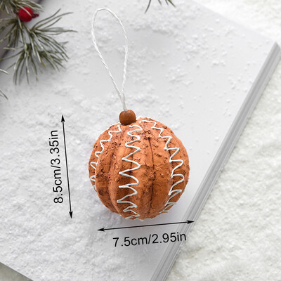 Kalėdų sausainių pakabukas Imbierinis žmogus spurgos sausainių forma Kalėdų eglutės kabantys papuošalai Dekoravimo rekvizitai Naujųjų metų dekoras