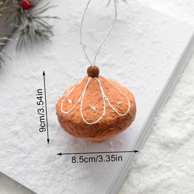 Kalėdų sausainių pakabukas Imbierinis žmogus spurgos sausainių forma Kalėdų eglutės kabantys papuošalai Dekoravimo rekvizitai Naujųjų metų dekoras