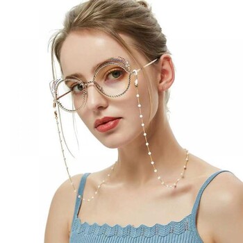 Fashion Pearl Glasses Chain Γυναικεία Ανδρικά γυαλιά ηλίου κορδόνι γυαλιά ηλίου Στήριγμα γυαλιών με κορδόνι λουράκι λαιμού σχοινί 2023 Τάση