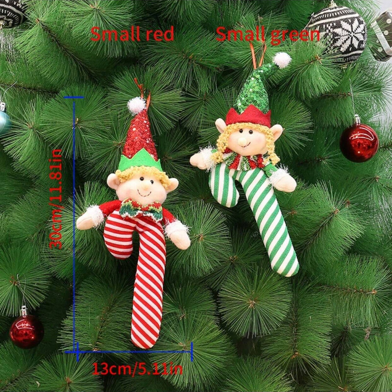 Kalėdų eglutės papuošalai, Elfų ramentų saldainių pakabukai, Elfų lėlės Kalėdinės dovanos vaikams, Padėkos eglutės namų dekoravimas