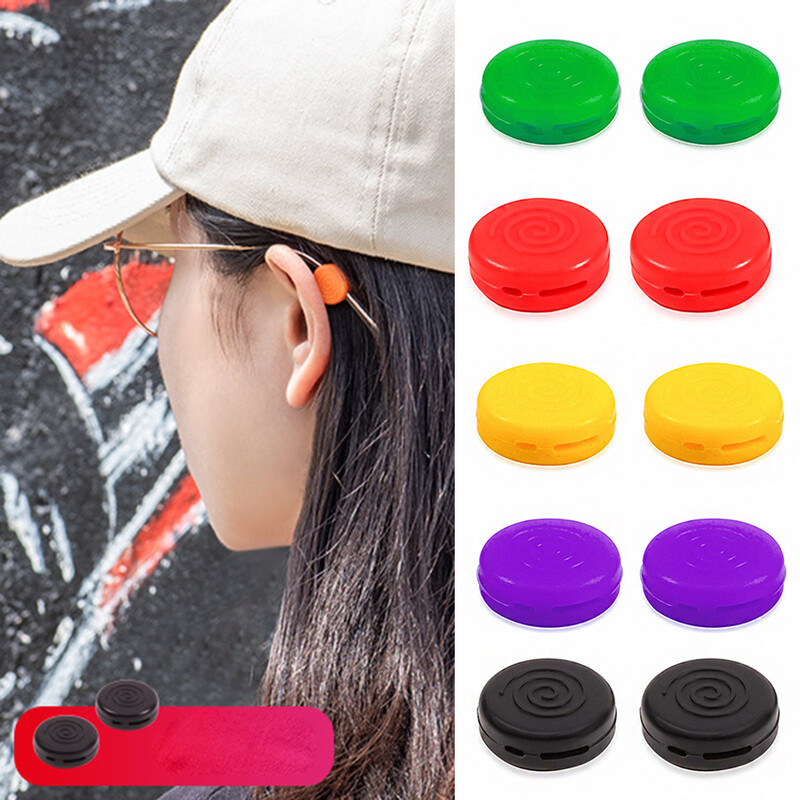 1 ζεύγος γυαλιά Temple Tips Στήριγμα μανίκι Αντιολισθητική βάση σιλικόνης Ελαστική γυαλιά Γάντζος αυτιού Καθρέφτης πόδι γυαλιά αξεσουάρ