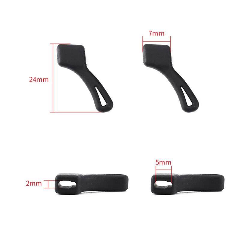 1 perechi Suport anti-alunecare din silicon de calitate superioară pentru accesorii ochelari Cârlig pentru ureche alb/negru Ochelari de sport pentru ochelari