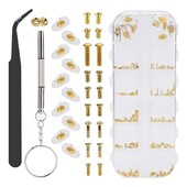 Glasses Nose Pad Eyeglasses Nose Pads Eye Glass Repair Kit με βίδες, για γυαλιά ματιών