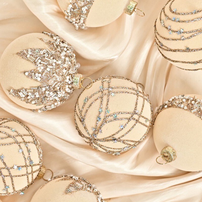 12vnt/komplektas Premium Plucked Velvet Spalva Deimantinis Kalėdinis kamuolys Vyno Raudonas Khaki Beige žalias Kalėdų vestuvių sužadėtuvėms 6cm