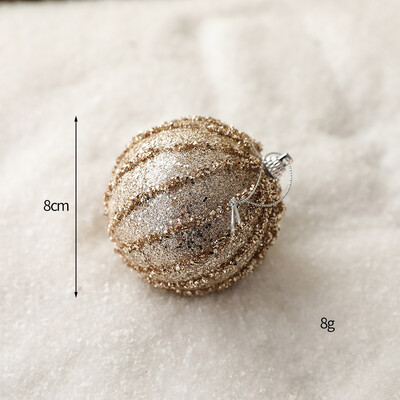 Auksinės serijos kalėdiniai pakabukai Žvaigždės karoliukai grandinėlės putplasčio kamuoliukai lankeliai grybai eglutės pakabukas retro prabangus namų dekoravimas