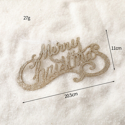 Auksinės serijos kalėdiniai pakabukai Žvaigždės karoliukai grandinėlės putplasčio kamuoliukai lankeliai grybai eglutės pakabukas retro prabangus namų dekoravimas