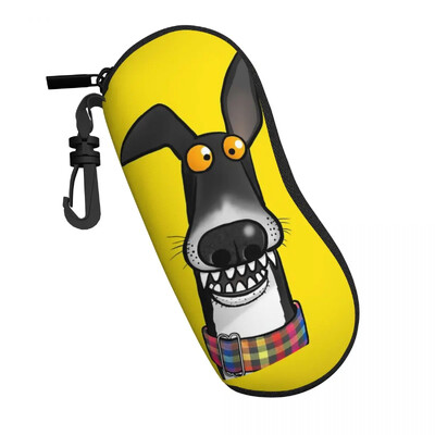 Narcizų skaliko akinių dėklas, atsparus vandeniui, priedai Kurtas vipetas Lurcher šunų akinių laikymo dėžutė Apsauginė akinių dėžutė