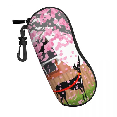 Narcizų skaliko akinių dėklas, atsparus vandeniui, priedai Kurtas vipetas Lurcher šunų akinių laikymo dėžutė Apsauginė akinių dėžutė