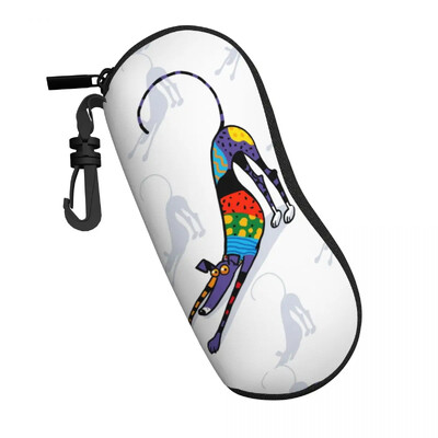 Narcizų skaliko akinių dėklas, atsparus vandeniui, priedai Kurtas vipetas Lurcher šunų akinių laikymo dėžutė Apsauginė akinių dėžutė