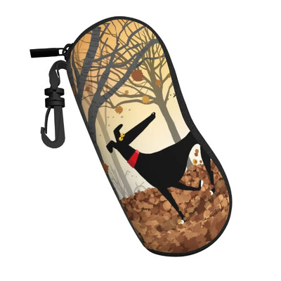 Narcizų skaliko akinių dėklas, atsparus vandeniui, priedai Kurtas vipetas Lurcher šunų akinių laikymo dėžutė Apsauginė akinių dėžutė