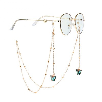 Μόδα Αλυσίδα Γυαλιών Διάβασμα για Γυναικεία Κορδόνια Γυαλιών Ηλίου Casual Γεωμετρικό Τρίγωνο 4mm Μάσκες Γυαλιών από Ανοξείδωτο Ατσάλι