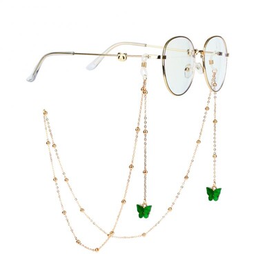 Μόδα Αλυσίδα Γυαλιών Διάβασμα για Γυναικεία Κορδόνια Γυαλιών Ηλίου Casual Γεωμετρικό Τρίγωνο 4mm Μάσκες Γυαλιών από Ανοξείδωτο Ατσάλι