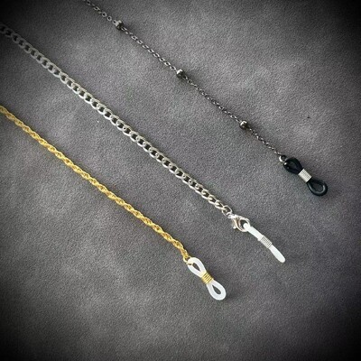 3vnt Metaliniai akiniai nuo saulės Kaukės grandinėlės dirželis moterims Vyrams juodos akinių grandinėlės, apsaugančios nuo praradimo ausinių laikiklis 2024 m. mados karoliai