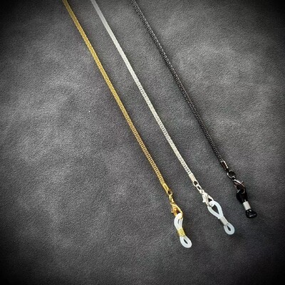 3vnt Metaliniai akiniai nuo saulės Kaukės grandinėlės dirželis moterims Vyrams juodos akinių grandinėlės, apsaugančios nuo praradimo ausinių laikiklis 2024 m. mados karoliai