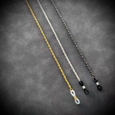 3vnt Metaliniai akiniai nuo saulės Kaukės grandinėlės dirželis moterims Vyrams juodos akinių grandinėlės, apsaugančios nuo praradimo ausinių laikiklis 2024 m. mados karoliai