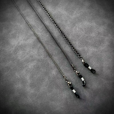 3vnt Metaliniai akiniai nuo saulės Kaukės grandinėlės dirželis moterims Vyrams juodos akinių grandinėlės, apsaugančios nuo praradimo ausinių laikiklis 2024 m. mados karoliai