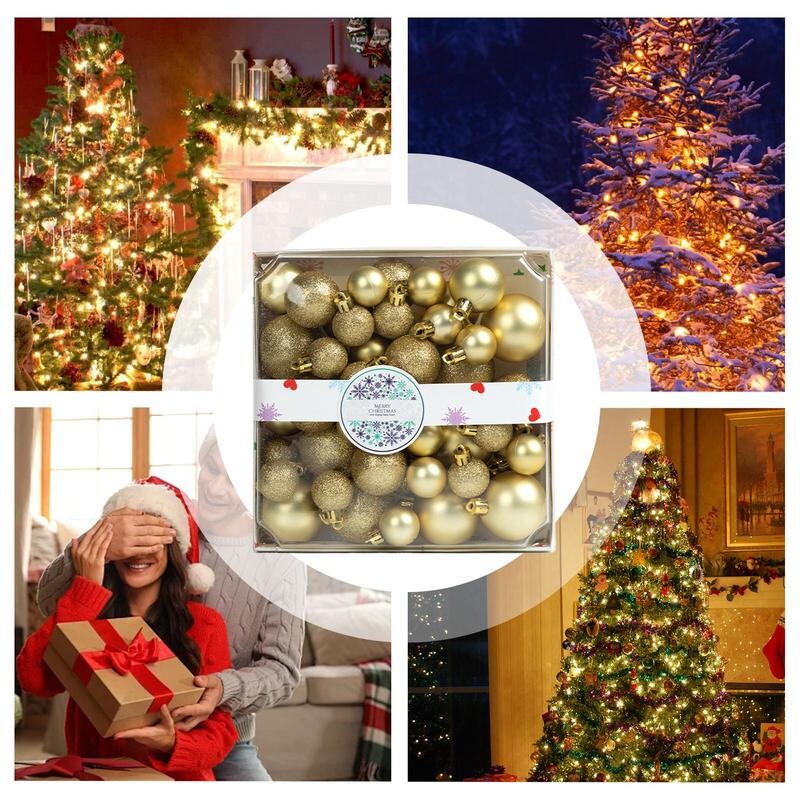 Ziemassvētku balles Mirdzoši rotājumi Bumbiņas Ziemassvētku eglītēm Ziemassvētku eglīšu bumbu rotājumi Pakarināms rotājums Neplīstošs